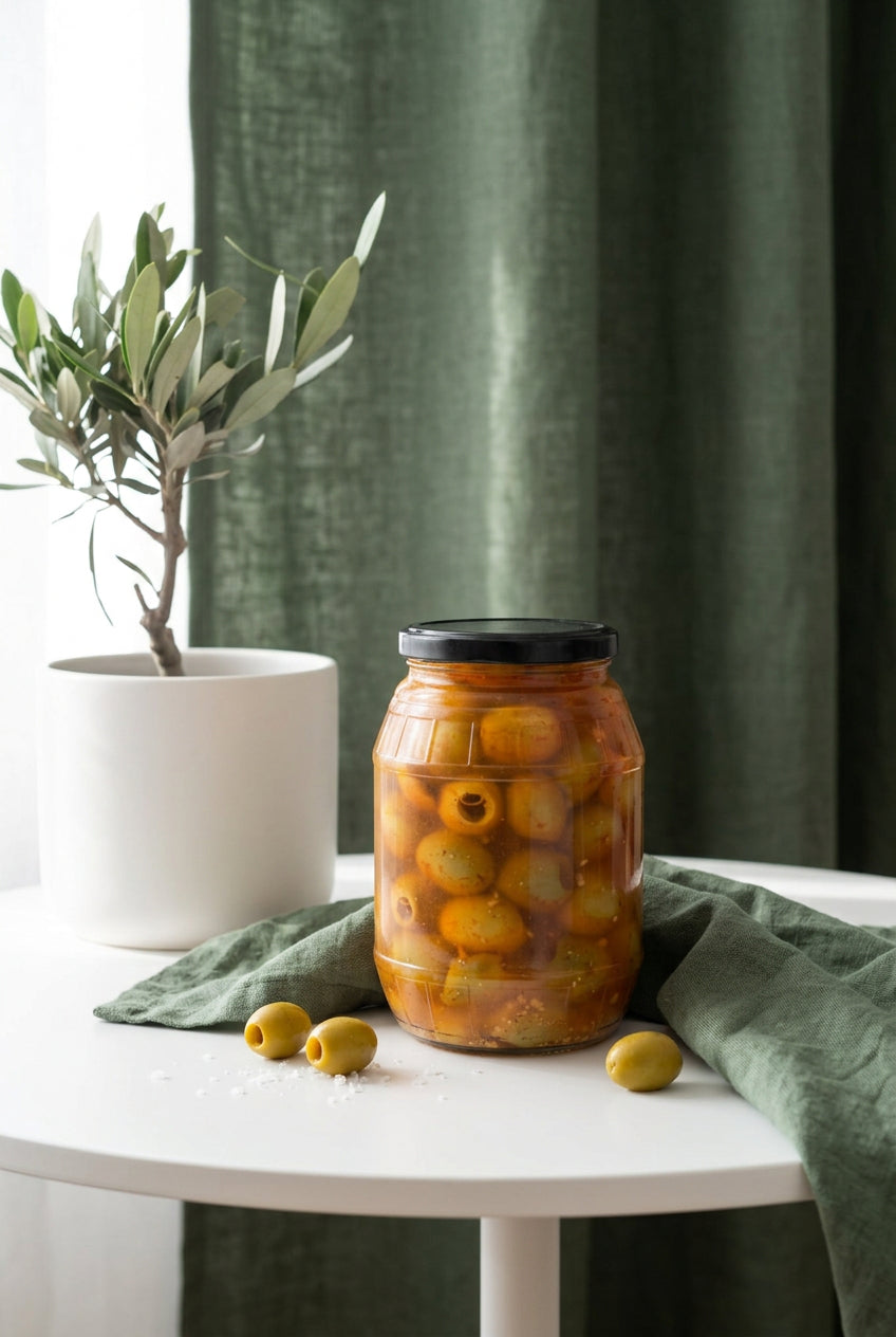OLIWKI STOŁOWE MANZANILLA, GORDAL I BANDERILLAS – SŁOIK 1400 G