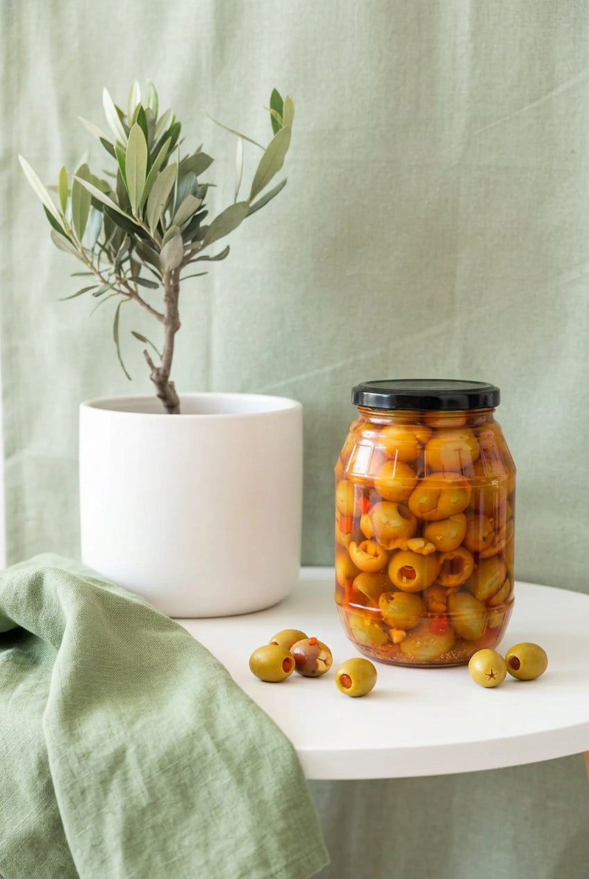 OLIWKI STOŁOWE MANZANILLA, GORDAL I BANDERILLAS – SŁOIK 1400 G
