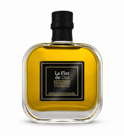 Oliwa z oliwek extra virgin Premium La Flor de Oro w szklanej butelce 100 ml